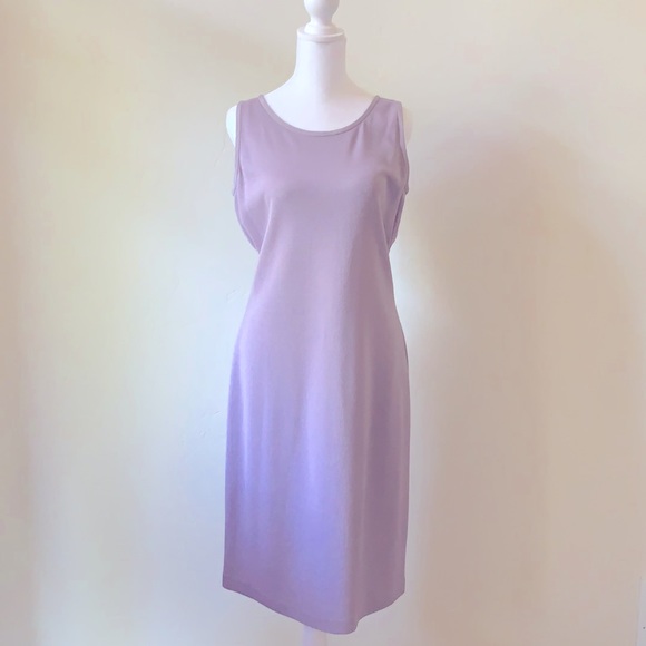 St John Knit Sheath Dress NWT Size 8 Lavender
